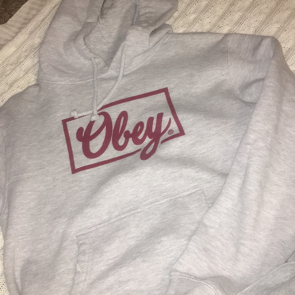 Grey OBEY hoodie